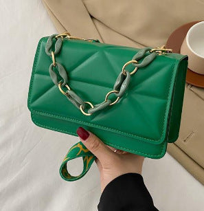 Wholesale PU Broadband Crossbody Shoulder Small Square Bag